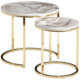 Artikelbild 1 für WOHNLING Beistelltische-Set rund MDF-Platte weiß, 1 St., Artikelnummer 908263