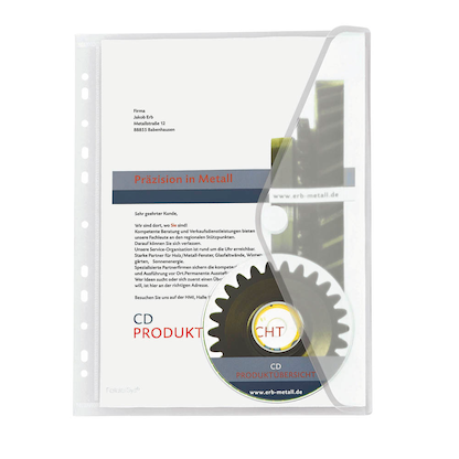 Artikelbild für FolderSys Dokumententaschen DIN A4 transparent genarbt 0,20 mm, 10 St., Artikelnummer 641753