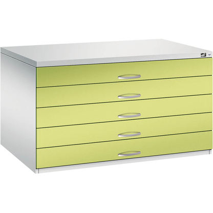 Artikelbild 4 für CP 7200 Planschrank clowngrün, lichtgrau 5 Schubladen 135,0 x 96,0 x 76,0 cm, 1 St., Artikelnummer 683449