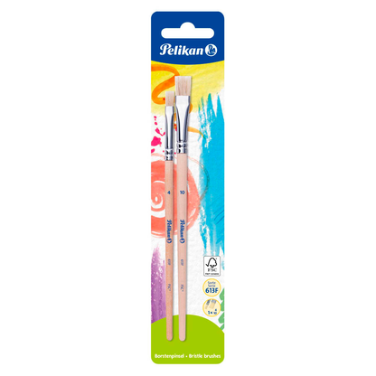 Artikelbild für Pelikan 613F Pinsel-Set Größe 4,10, 2-teilig, Artikelnummer 274637