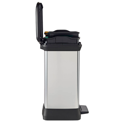 Artikelbild 5 für curver DECOBIN DUO Mülltrenner 10,0 + 18,0 l silbermetallic, 1 St., Artikelnummer 701115