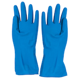 Artikelbild 1 für franz mensch unisex Gummihandschuhe Bettina blau Größe 10, 1 Paar, Artikelnummer 200501