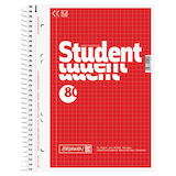 Artikelbild 1 für BRUNNEN Collegeblöcke Student Kleinformat kariert DIN A5 Innenrand, 1 Block, Artikelnummer 732598
