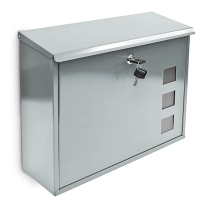 Artikelbild für relaxdays Briefkasten 10017419_55 silber, Artikelnummer 519003