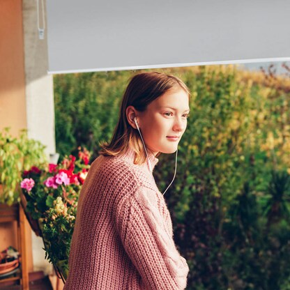 Artikelbild 4 für relaxdays Seitenmarkise hellgrau 140,0 x 180,0 cm, Artikelnummer 770531