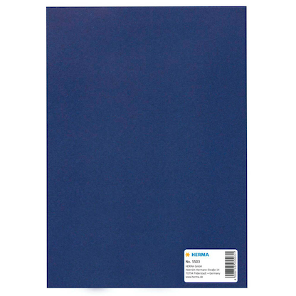 Artikelbild 2 für HERMA Heftumschlag glatt dunkelblau Papier DIN A5, 1 St., Artikelnummer 361127