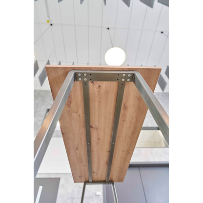 Artikelbild 8 für HAMMERBACHER Stehtisch-Set Meeting Point Industrial asteiche rechteckig, 4-Fuß-Gestell grau, 175,0 x 68,0 x 104,2 cm, Artikelnummer 414027