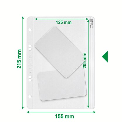 Artikelbild 2 für LEITZ Gleitverschlussbeutel 4045 DIN A5 transparent 0,20 mm, 5 St., Artikelnummer 347724