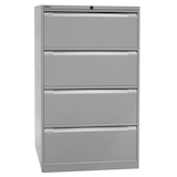 Artikelbild 1 für BISLEY Hängeregistraturschrank lichtgrau 4 Schubladen 80,0 x 62,2 x 132,1 cm, 1 St., Artikelnummer 581512