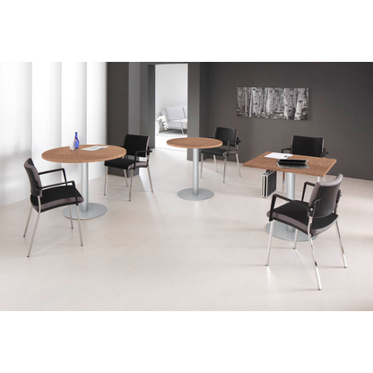 Artikelbild 4 für HAMMERBACHER Bistrotisch quadratisch Spanplatte nussbaum 80,0 x 80,0 x 74,5 cm, 1 St., Artikelnummer 587238