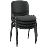 Artikelbild 1 für Nowy Styl Besucherstühle Iso ISO BLACK 1.3 C11 schwarz Stoff, 4 St., Artikelnummer 104493