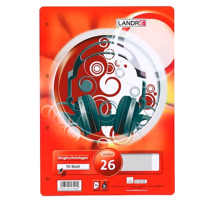 Artikelbild für LANDRÉ® Ringbucheinlage A4 kariert, 50 Blätter, Artikelnummer 298806