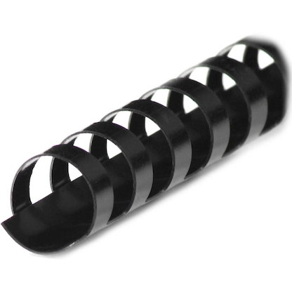 Artikelbild 2 für LMG Kunststoffbinderücken schwarz für 65 Blatt, 100 St., Artikelnummer 546267