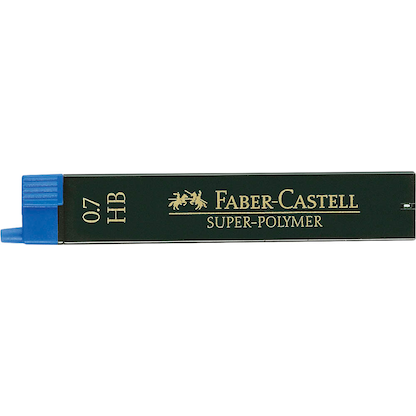 Artikelbild 2 für FABER-CASTELL SUPER-POLYMER Feinminen-Bleistiftminen schwarz HB 0,7 mm, 12 St., Artikelnummer 334565
