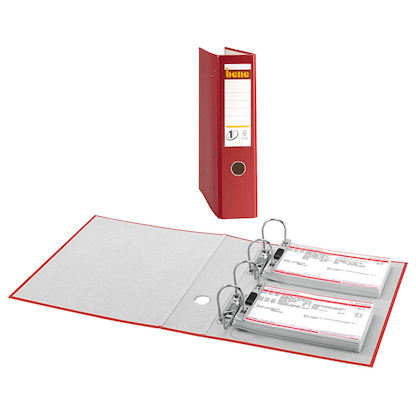 Artikelbild für bene Doppelordner rot Karton 7,5 cm, 1 St., Artikelnummer 426544