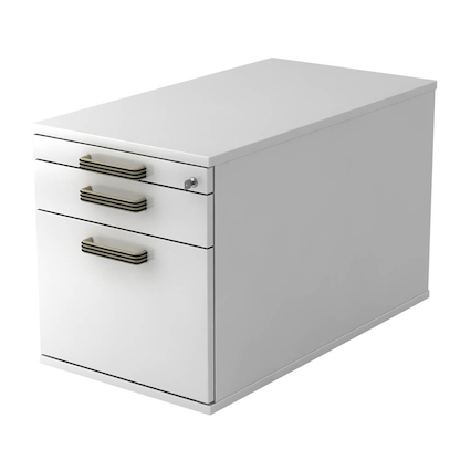 Artikelbild für HAMMERBACHER Haziender Rollcontainer weiß 3 Auszüge 42,8 x 80,0 x 51,2 cm, Artikelnummer 193946