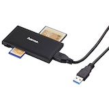 Artikelbild 1 für hama Multi-microSD, SD, Memory Stick, Compact Flash-Kartenleser schwarz, Artikelnummer 554624