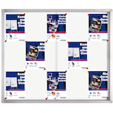 Artikelbild 1 für FRANKEN Schaukasten PRO silber 15x DIN A4 117,5 x 4,6 x 99,0 cm, 1 St., Artikelnummer 534836