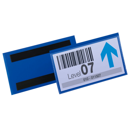 Artikelbild für DURABLE Magnettaschen blau 15,0 x 6,7 cm, 50 St., Artikelnummer 556516