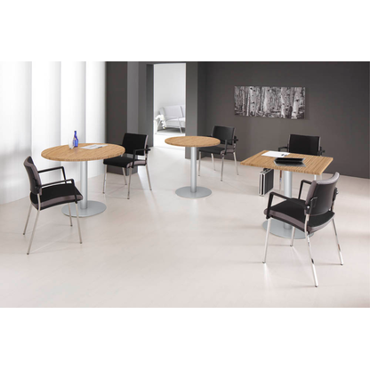 Artikelbild 4 für HAMMERBACHER Bistrotisch quadratisch Spanplatte eiche 80,0 x 80,0 x 74,5 cm, 1 St., Artikelnummer 587244