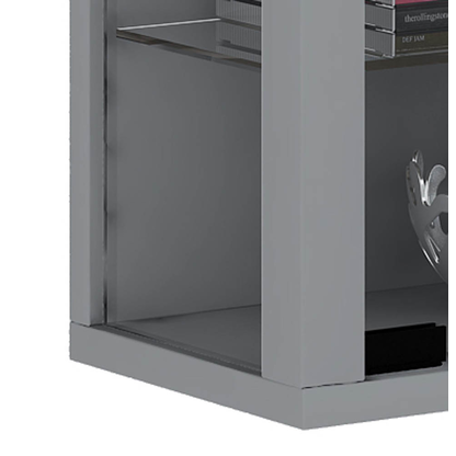 Artikelbild 2 für VCM my home Vitrosa Mini Vitrine silber 8 Fachböden mit Beleuchtung, Artikelnummer 780864