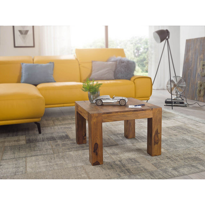 Artikelbild 3 für WOHNLING Couchtisch quadratisch Massivholz sheesham 60,0 x 60,0 x 40,0 cm, 1 St., Artikelnummer 904171