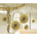 Artikelbild 1 für amscan® Partydeko-Set gold, 1 Set, Artikelnummer 995675