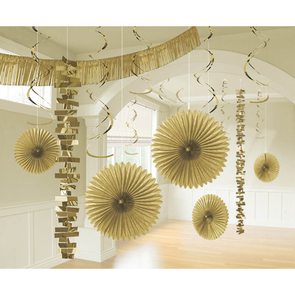 Artikelbild für amscan® Partydeko-Set gold, 1 Set, Artikelnummer 995675