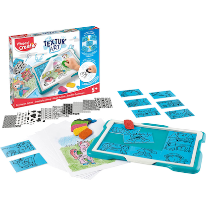 Artikelbild für Maped® Creativ Magische Maltafel TEXTUR´ART Ritter türkis, Artikelnummer 300469