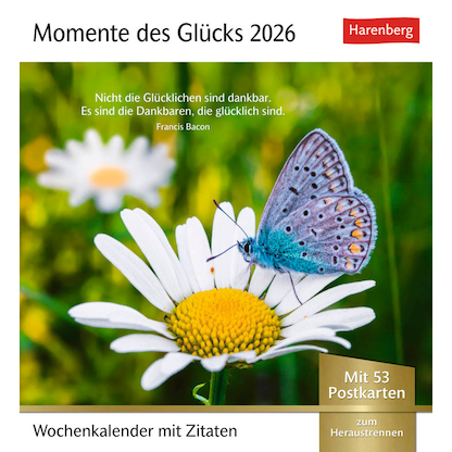 Artikelbild für Harenberg Postkartenkalender Momente des Glücks 2026, 1 St., Artikelnummer 551277