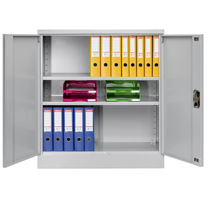 Artikelbild 6 für Gürkan Stahlschrank 109941 lichtgrau 2 Fachböden 92,0 x 42,0 x 100,0 cm, zerlegt, 1 St., Artikelnummer 220691