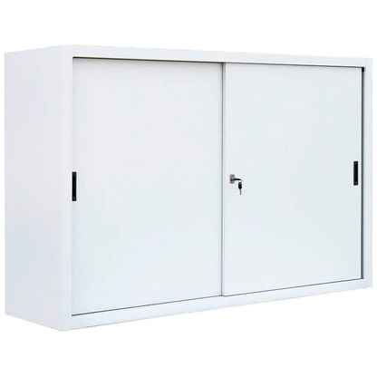 Artikelbild für LÜLLMANN Schiebetürenschrank, 550157 signalweiß 2 Fachböden 160,0 x 45,0 x 109,0 cm, Artikelnummer 183289