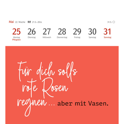 Artikelbild 2 für Harenberg Postkartenkalender Typo Sprüche 2026, 1 St., Artikelnummer 551289