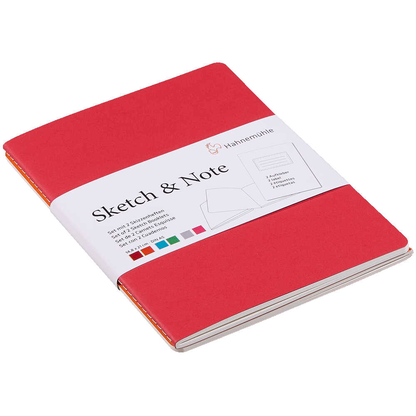 Artikelbild für HAHNEMÜHLE Notizbücher DIN A5 blanko, cerise/paprika Softcover 40 Seiten, 1 St., Artikelnummer 708739