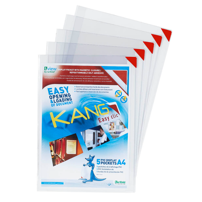 Artikelbild für tarifold Dokumentenhüllen selbstklebend Kang easy clic transparent A4, 5 St., Artikelnummer 353019