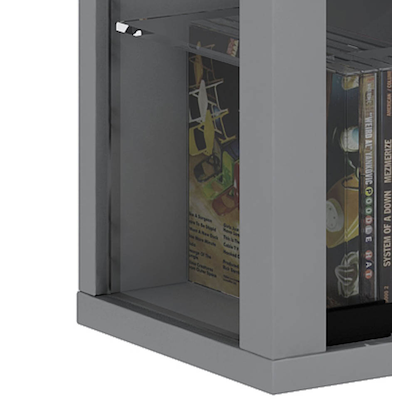 Artikelbild 2 für VCM my home Vitrosa Maxi Vitrine silber 8 Fachböden mit Beleuchtung, Artikelnummer 781068