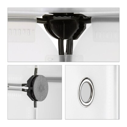 Artikelbild 4 für relaxdays Schuhschrank, 10021962_50 transparent 6 Fachböden 49,0 x 37,0 x 107,0 cm, Artikelnummer 451134