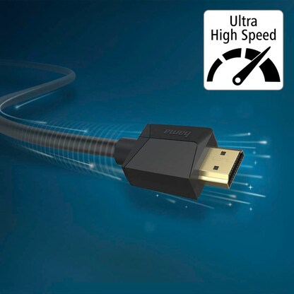 Artikelbild 3 für hama Ultra High Speed HDMI Kabel 3,0 m schwarz, 1 St., Artikelnummer 678942