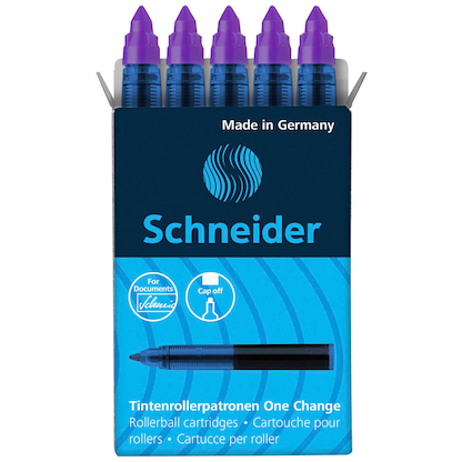 Artikelbild für Schneider One Change Tintenrollerminen violett 0,6 mm 5 St., Artikelnummer 621264