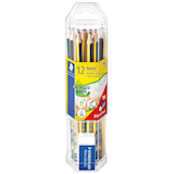Artikelbild 1 für STAEDTLER Noris® 120 Bleistifte HB schwarz/gelb mit Radierer, 1 Set, Artikelnummer 619847
