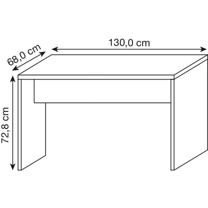 Artikelbild 2 für HAMMERBACHER Mehrzwecktisch Meeting Point MP 130 weiß rechteckig, Wangen-Gestell weiß, 130,0 x 68,0 x 72,8 cm, Artikelnummer 369862