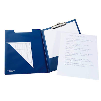 Artikelbild 2 für DURABLE Klemmbrettmappe 235506 DIN A4 blau Karton, 1 St., Artikelnummer 478263