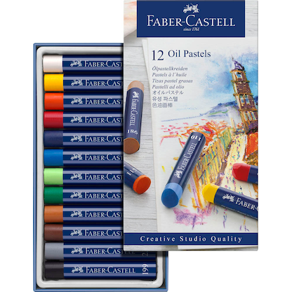 Artikelbild für FABER-CASTELL Pastell Ölkreide farbsortiert 12 St., Artikelnummer 491718