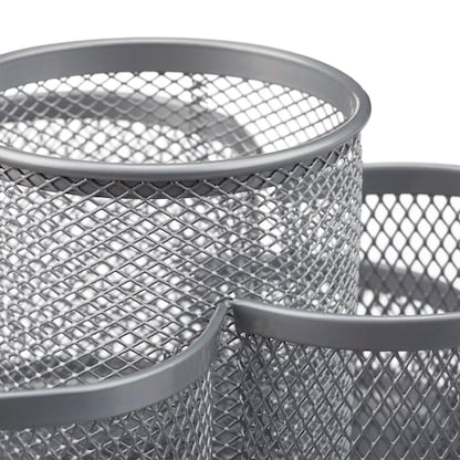 Artikelbild 5 für relaxdays Schreibtisch-Organizer silber Metall 7 Fächer 17,5 x 16,5 x 11,0 cm, Artikelnummer 516654