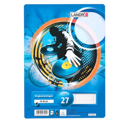 Artikelbild für LANDRÉ® Ringbucheinlage A4 liniert, 50 Blätter, Artikelnummer 298776
