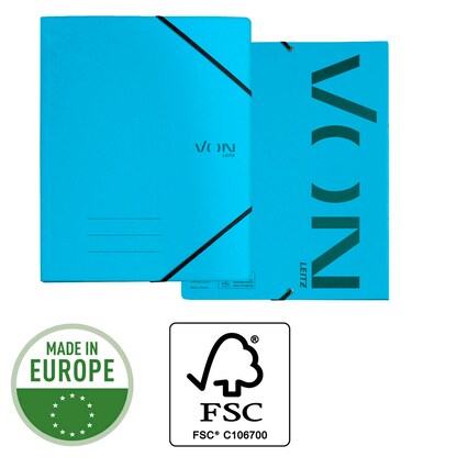 Artikelbild 6 für VON LEITZ Ringbuch 2-Ringe hellblau 2,5 cm DIN A4, 1 St., Artikelnummer 669798