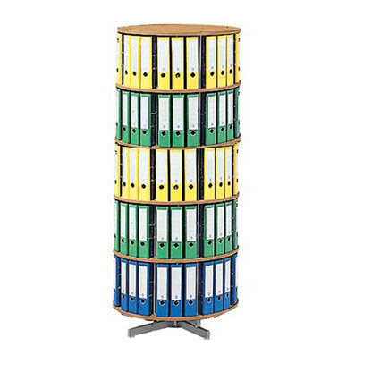 Artikelbild 2 für reef Ordnerdrehsäule buche bis zu 120 Ordner, Komplett drehbar, H: 193,0 cm, Artikelnummer 752899