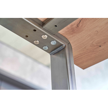 Artikelbild 7 für HAMMERBACHER Stehtisch-Set Meeting Point Industrial asteiche rechteckig, 4-Fuß-Gestell grau, 175,0 x 68,0 x 104,2 cm, Artikelnummer 414027