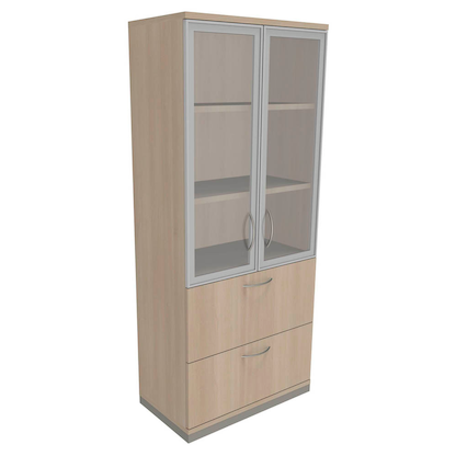 Artikelbild für fm Aktenschrank Sidney, 4260267328637 akazie 2 Fachböden 80,0 x 44,2 x 186,9 cm, Artikelnummer 371843