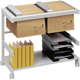 Artikelbild 1 für HAMMERBACHER Hängemappenwagen grau für bis zu 100 Hängemappen, Artikelnummer 600010